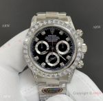 Noob V13 Rolex Daytona Square Diamond 40 Black Diamond Watch Super Clone